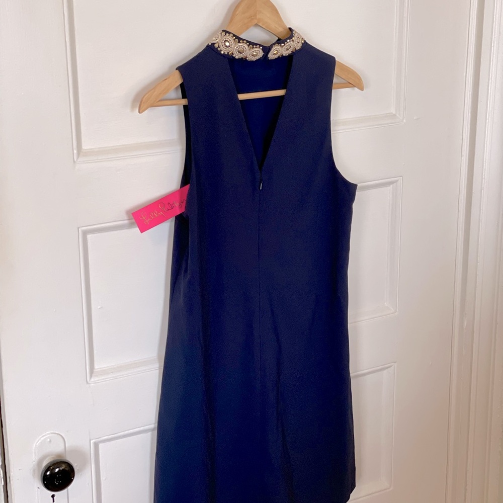 LILLY PULITZER Brandi Stretch Beaded Mini Shift Dress - Women’s Size 4 - New - Picture 7 of 10